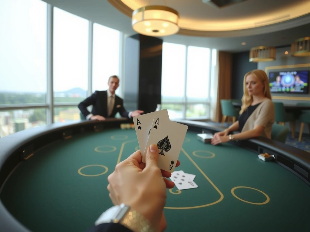 Table de blackjack